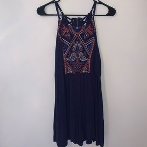 Navy blue romper